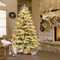 Artificial Pre-lit Christmas Tree Hinged Xmas Tree With Warm White Led Lights